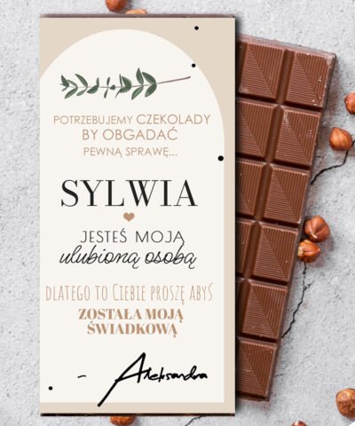 Czekolada z imieniem – Pytanie o świadkowanie BOHO