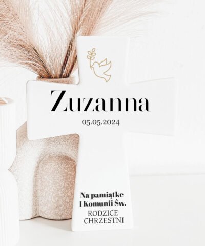 Minimalistyczny prezent na Komunię Ramka Gołąbek