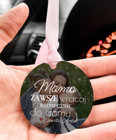 Zawieszka do auta ze zdjęciem dla Mamy
