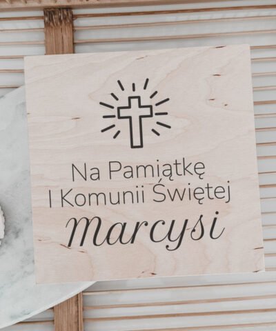 Pudełko na pieniądze na komunię dla dziewczynki Różowy Kielich