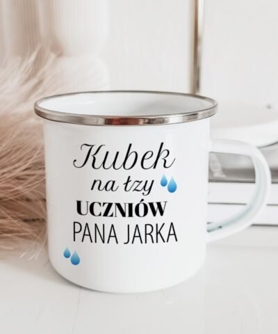 Kubek na łzy uczniów dla nauczyciela z imieniem