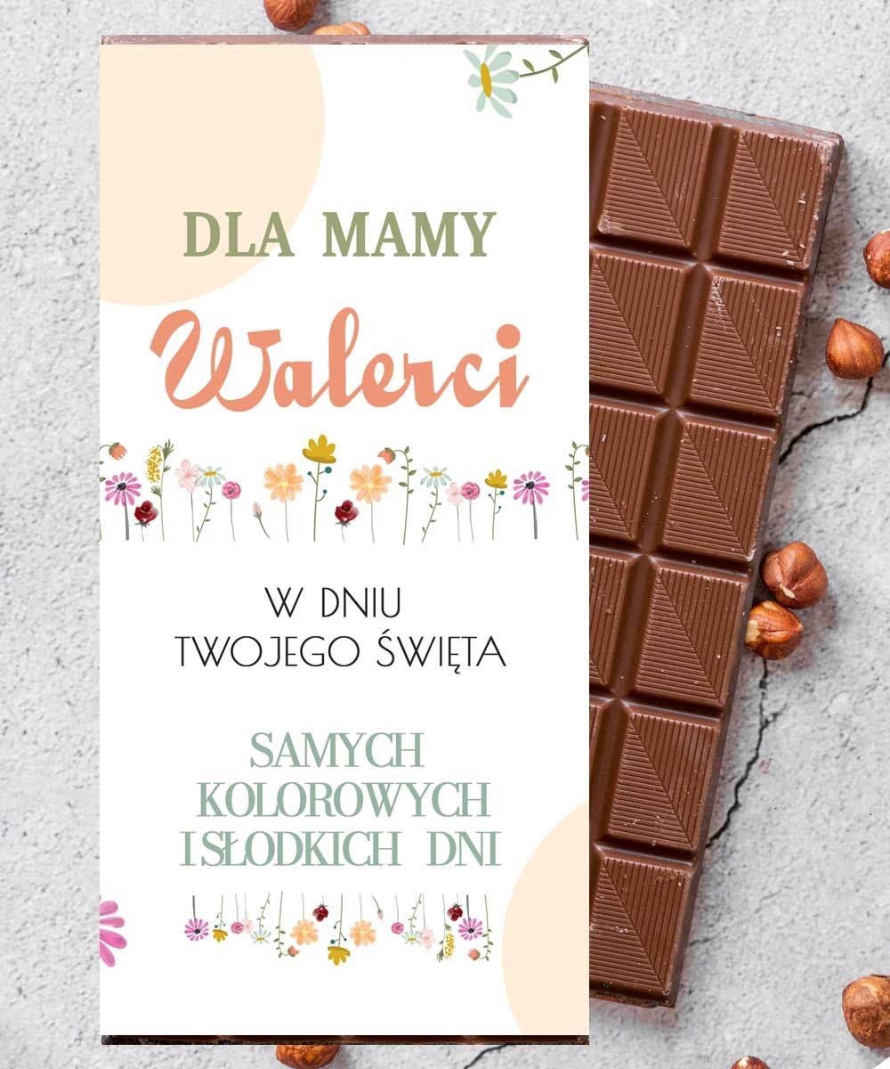 Słodycze na dzień Mamy – personalizowana czekolada z imieniem Mamy