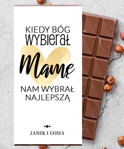 Czekolada na prezent – Kiedy Bóg Wybierał Mamę Nam wybrał najlepszą