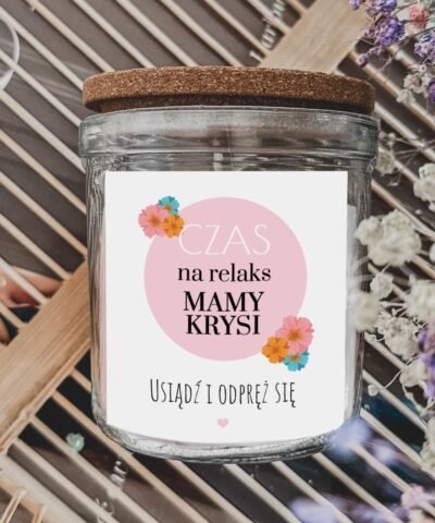 Świeca zapachowa na Dzień Mamy Czas na Relaks
