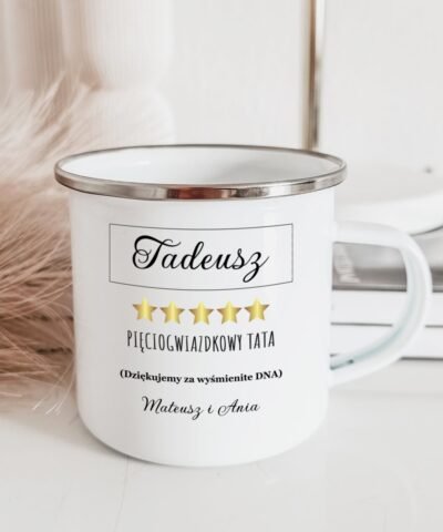 Personalizowany kubek na dzień ojca GWIAZDKI
