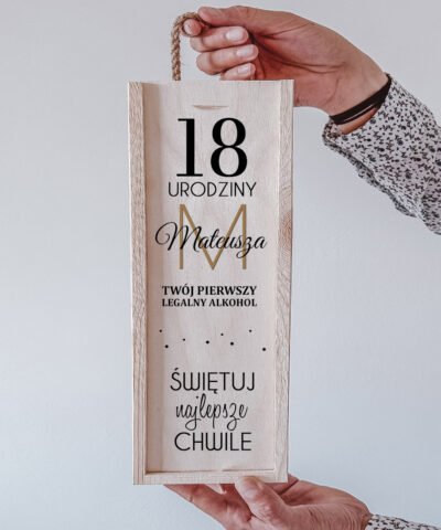 Skrzynka na alkohol na 18 urodziny dla chłopaka