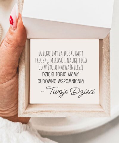 Zdjęcia w pudełku Harmonijka – Prezent od dzieci dla Taty WSPOMNIENIA