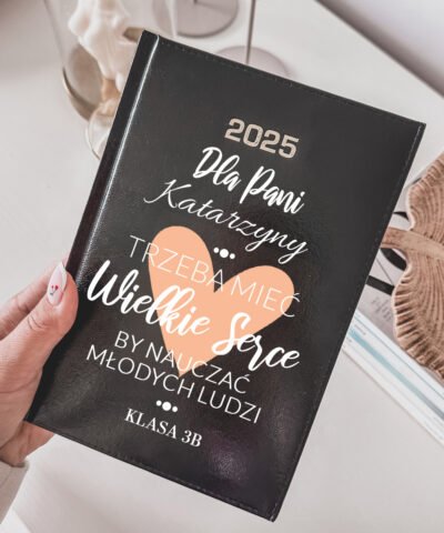Kalendarz dla nauczyciela z personalizacją WIELKIE SERCE
