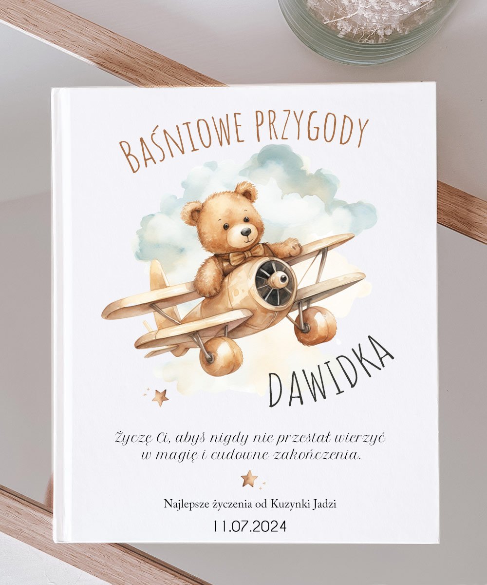 Personalizowane Baśnie dla chłopca Miś na Samolocie