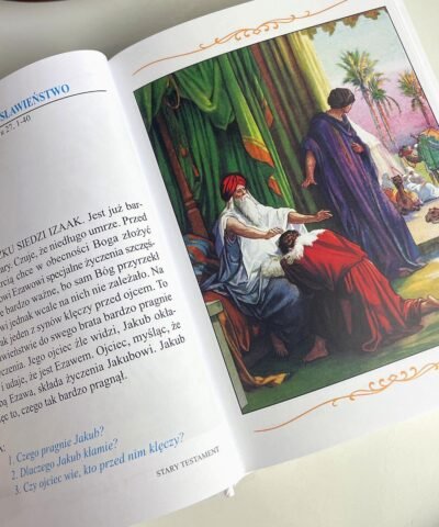 Prezent na komunię Biblia z nadrukiem – Jezus