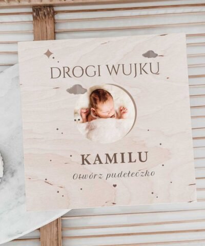 Pytanie do przyszłego Ojca CHRZESTNEGO w pudełku ze zdrapką – Chmurka Boho