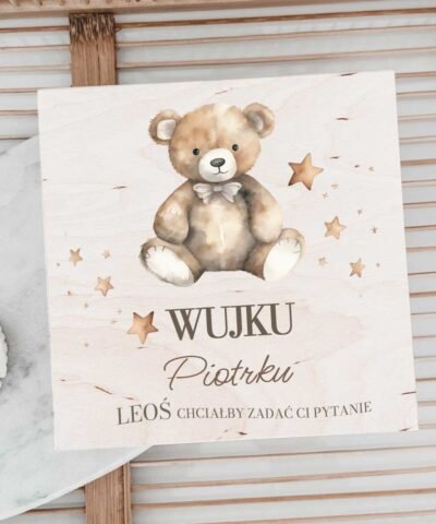 Personalizowana PROŚBA do OJCA CHRZESTNEGO od chłopca – MIŚ