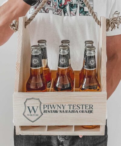 Personalizowane nosidełko na piwo na prezent – Piwny TESTER