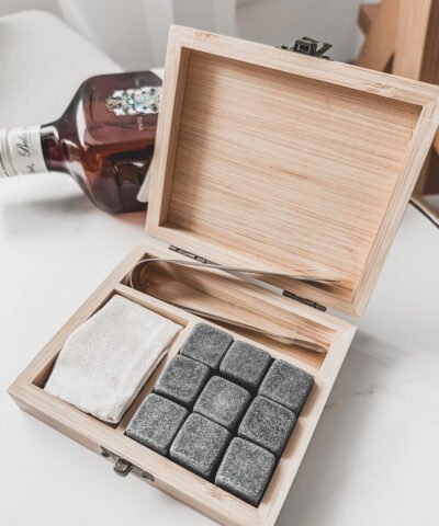 Personalizowane Kamienie do whisky w pudełku – Mieszanka