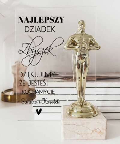 Oskar dla Dziadka + statuetka – Najlepszy Dziadek