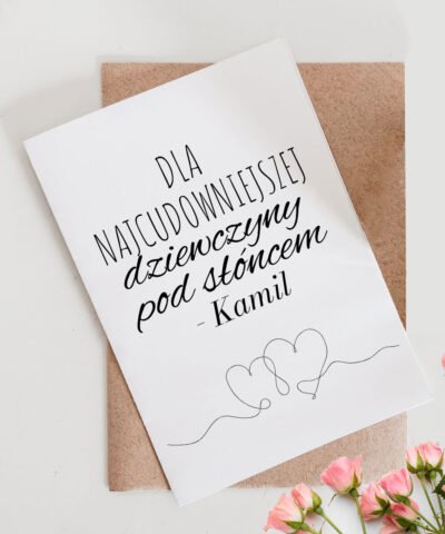 Kartka okolicznościowa dla zakochanych – Najcudowniejsza