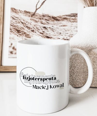 Kubek fizjoterapeuty – prezent z imieniem