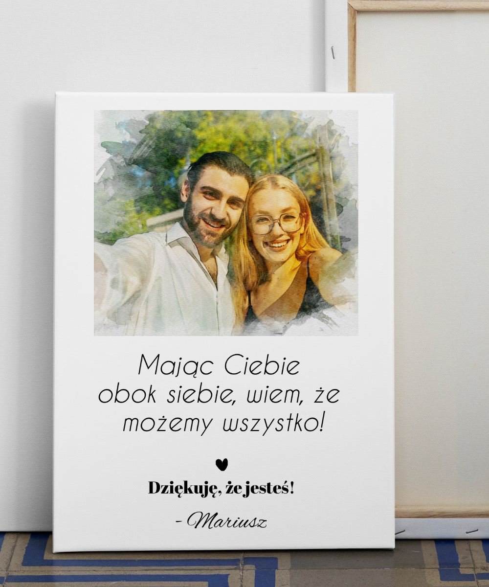 Foto obraz na płótnie dla zakochanych – Możemy Wszystko