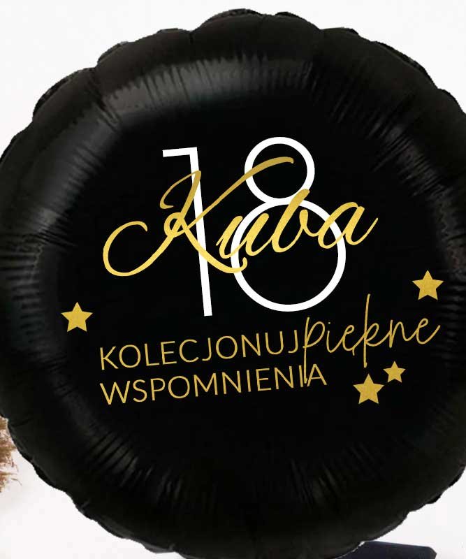 Zestaw urodzinowych balonów z helem na 18 urodziny – Piękne wspomnienia