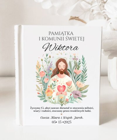 Prezent na komunię Biblia z nadrukiem – Jezus