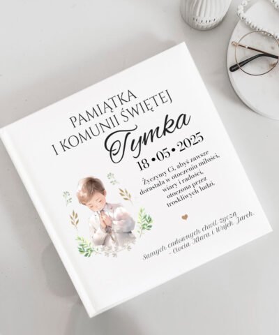 Album z nadrukiem na Komunię Święta dla chłopca – Modlitwa