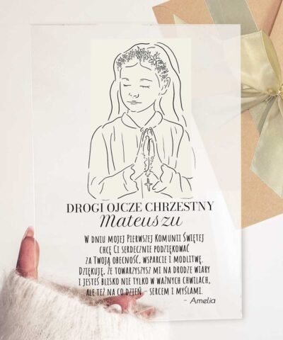 Prezent podziękowanie dla Ojca Chrzestnego od chrześnicy