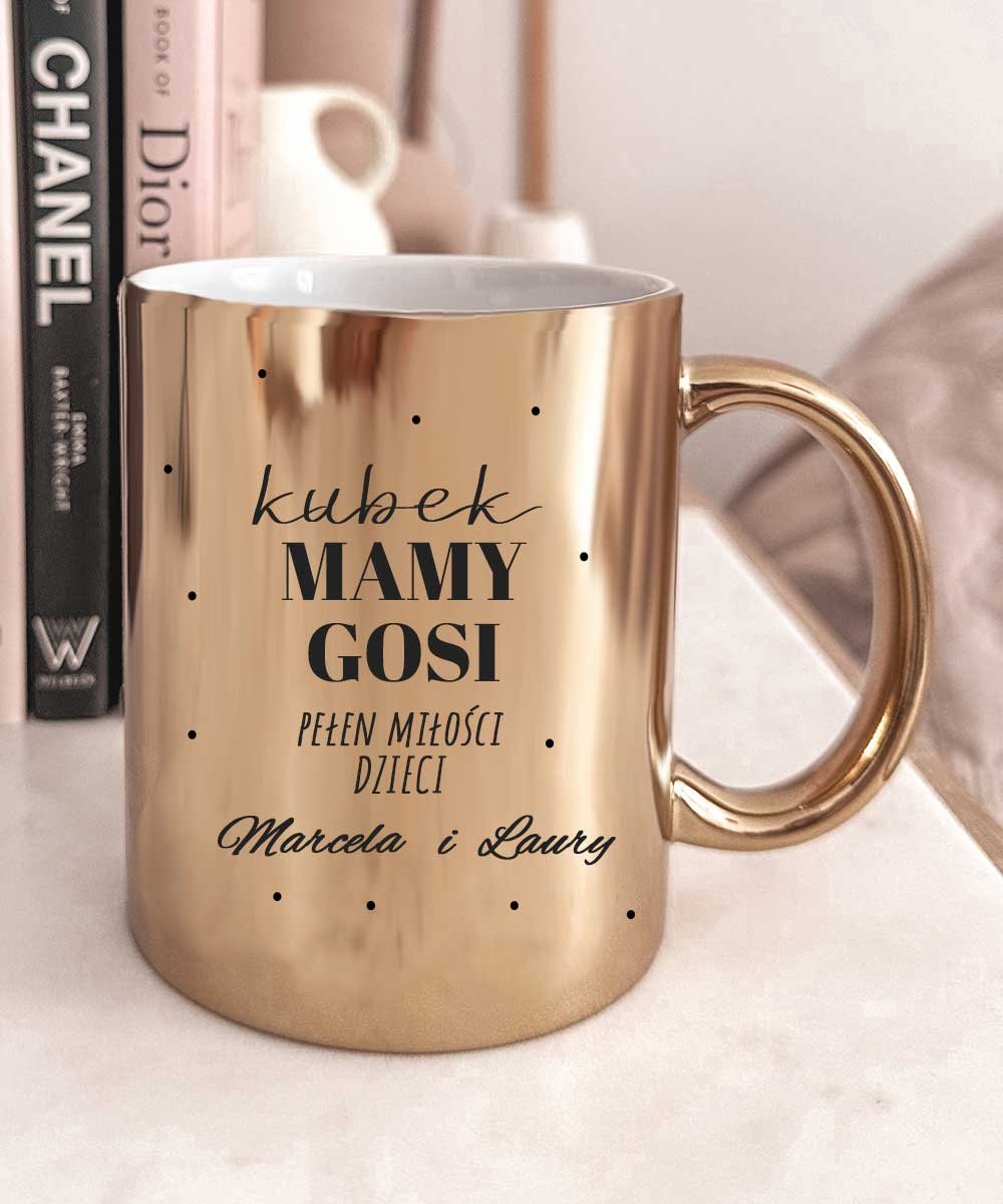 Elegancki kubek dla mamy od dzieci – Pełen Miłości