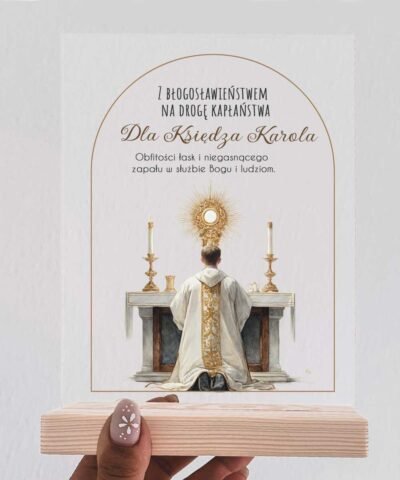 Statuetka z personalizacją – wyjątkowy prezent na prymicje