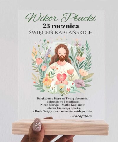 Statuetka dla księdza – jubileusz kapłaństwa prezent z imieniem