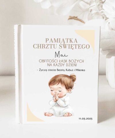Biblia z nadrukiem w drewnianym pudełku dla dziewczynki – Modlitwa