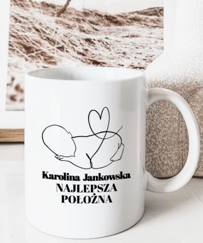 Prezent dla położnej środowiskowej – kubek z imieniem
