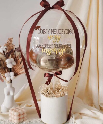 Elegancki zestaw prezentowy dla nauczyciela – personalizowany BalonBox