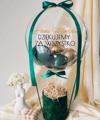 Balon w Boxie z okazji Dnia Nauczyciela z personalizacją – Zieleń