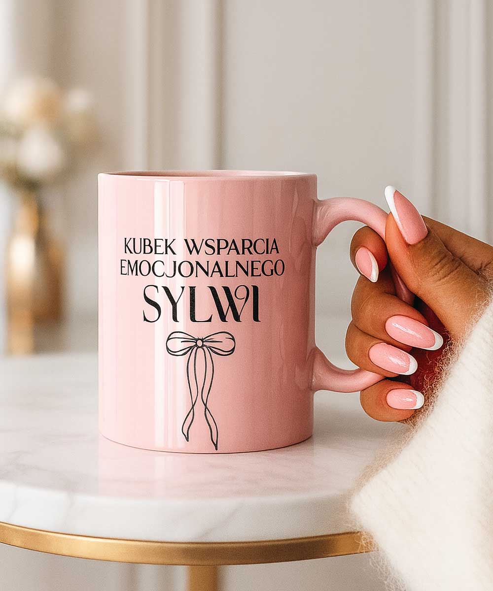 Kubek dla przyjaciółki z pozytywnym napisem – Emocjonalne Wsparcie
