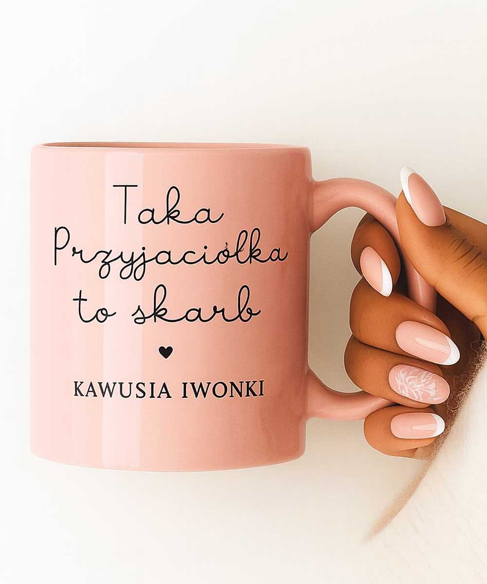 Różowy kubek dla najlepszej przyjaciółki – Skarb