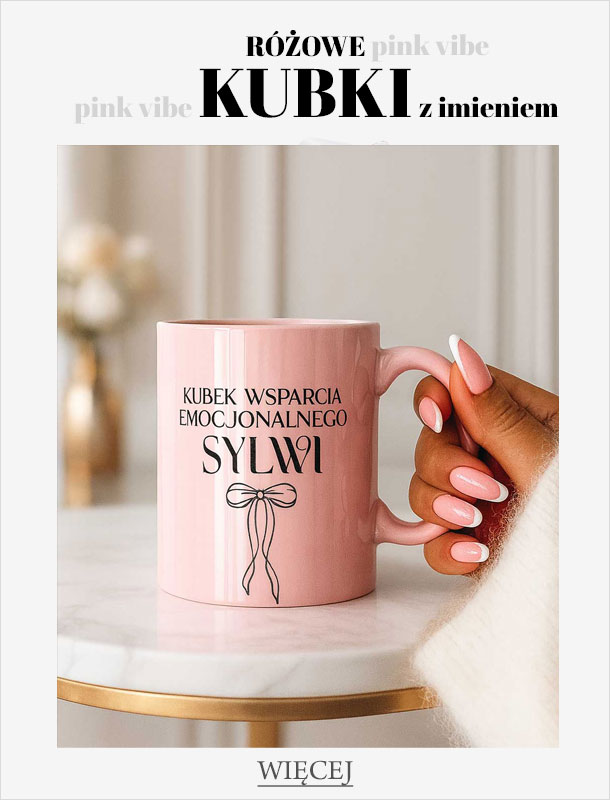 różowy ubek z imieniem