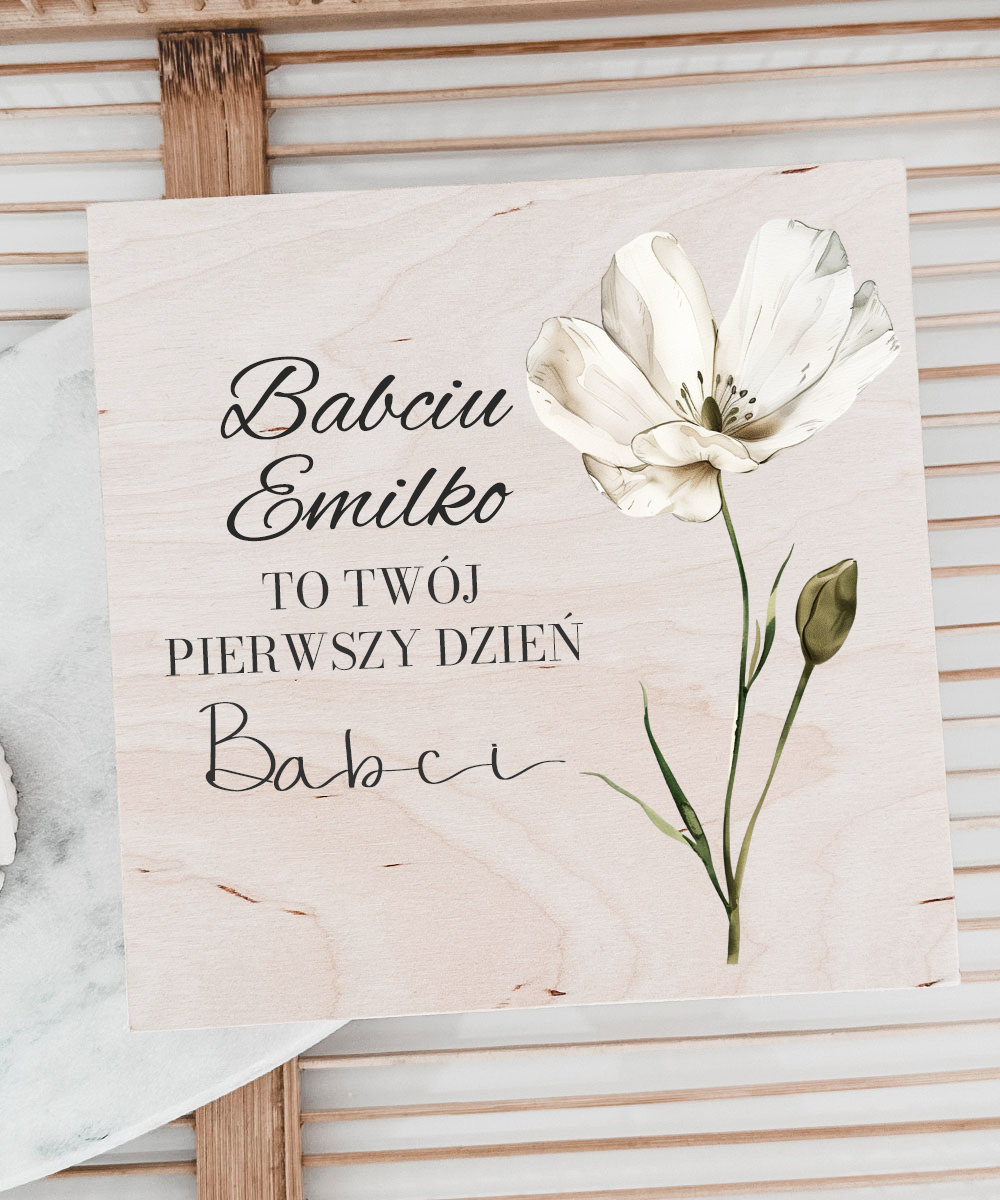 Pudełeczko na pierwszy dzień babci – prezent ze zdjęciem wnuka