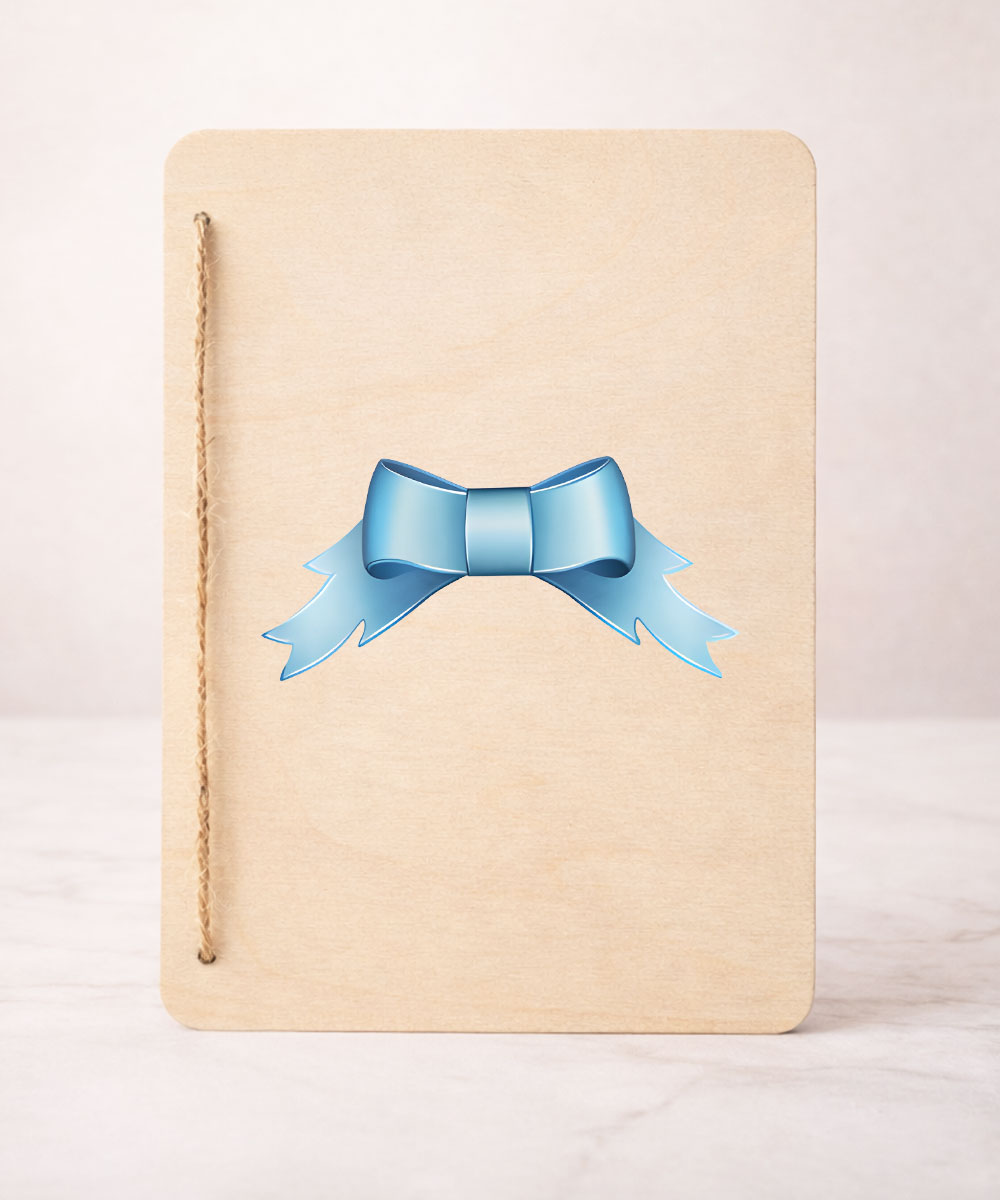 Drewniana kartka na dzień dziadka od wnuczki ze zdjęciem