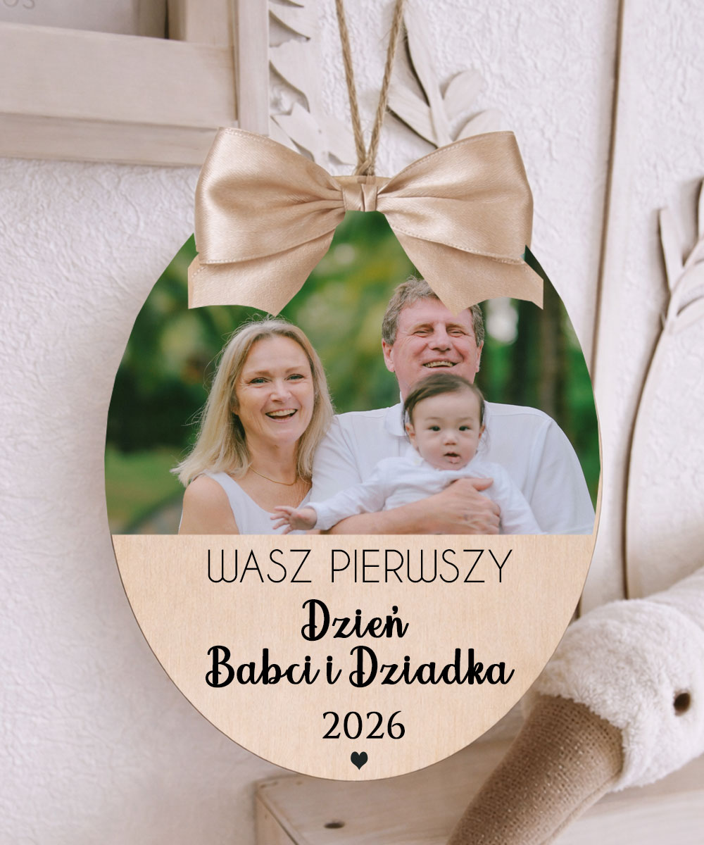 Sentymentalny prezent na pierwszy dzień dziadków – zawieszka ozdoba