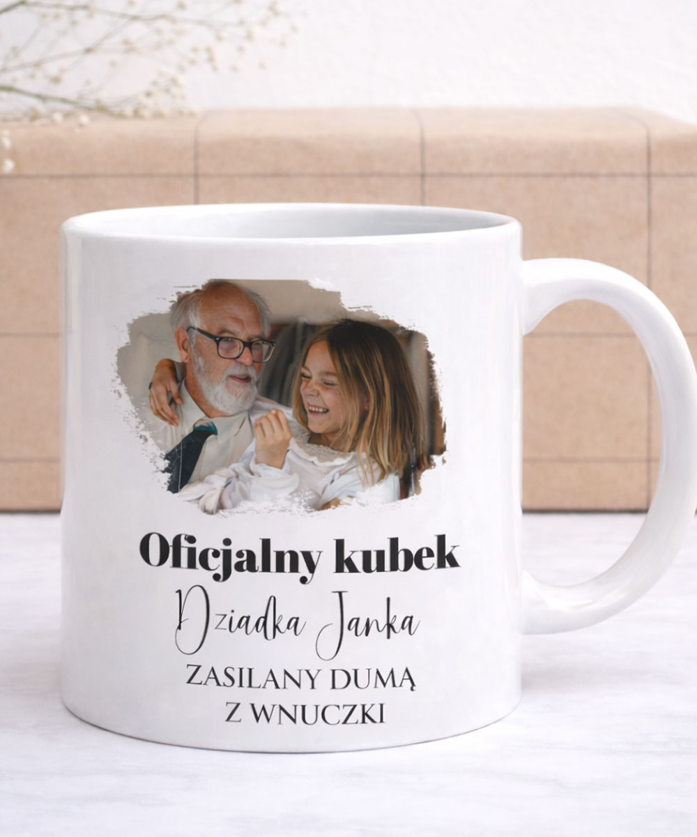 Kubek ze zdjęciem dla dziadka – duma z wnuków