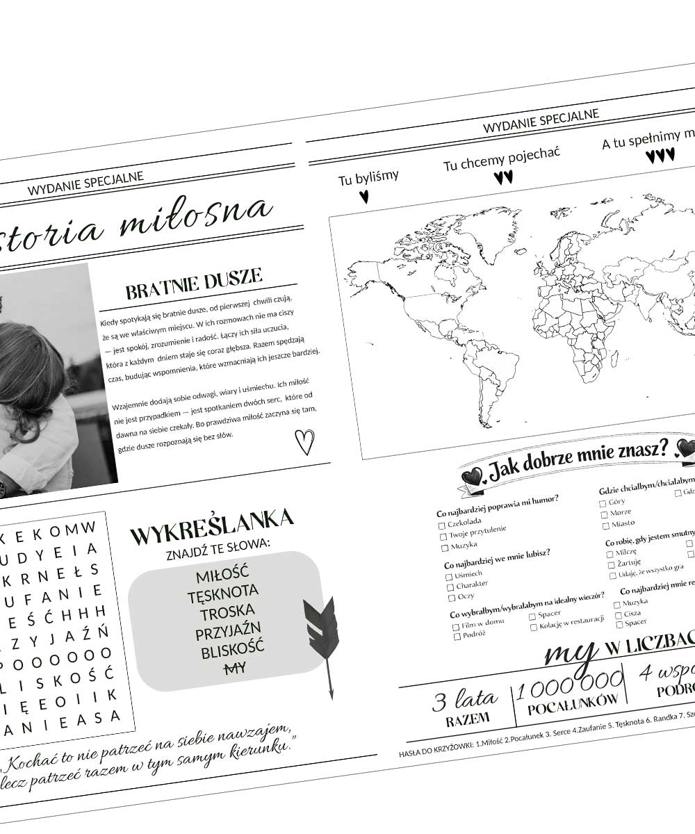 Gazeta Walentynkowa z Waszymi zdjęciami – prezent dla drugiej połówki