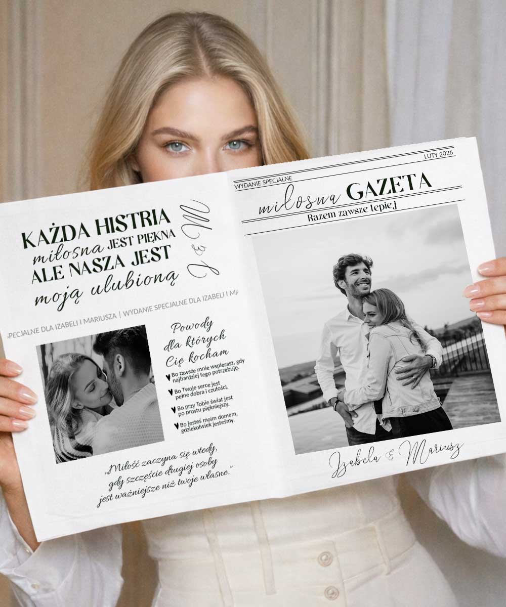 Gazeta Walentynkowa z Waszymi zdjęciami – prezent dla drugiej połówki