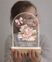 Prezent na roczek Lampka nocna dla dziewczynki - Balerina