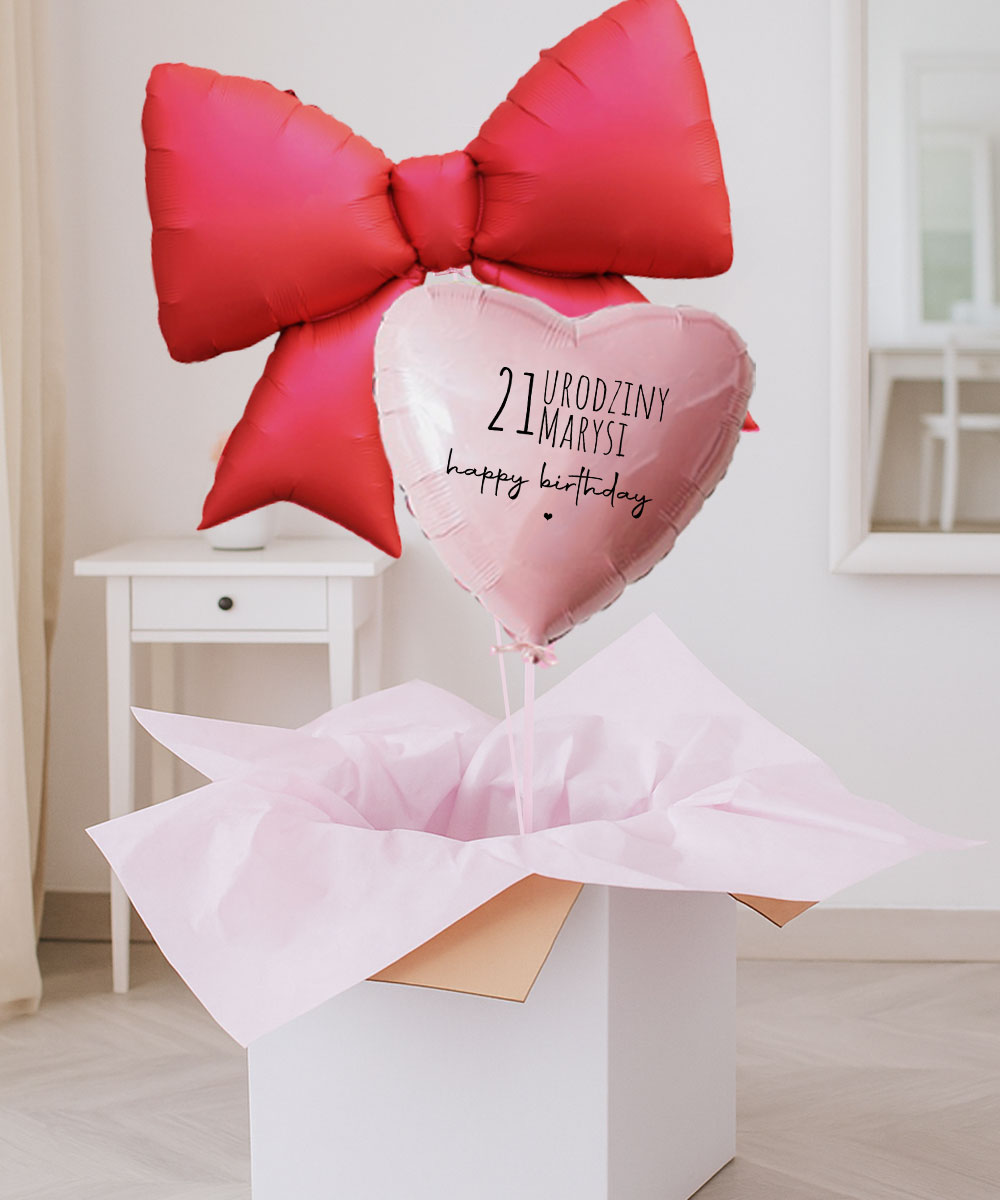 Niespodzianka na urodziny przyjaciółki – balony z helem w pudełku Kokarda