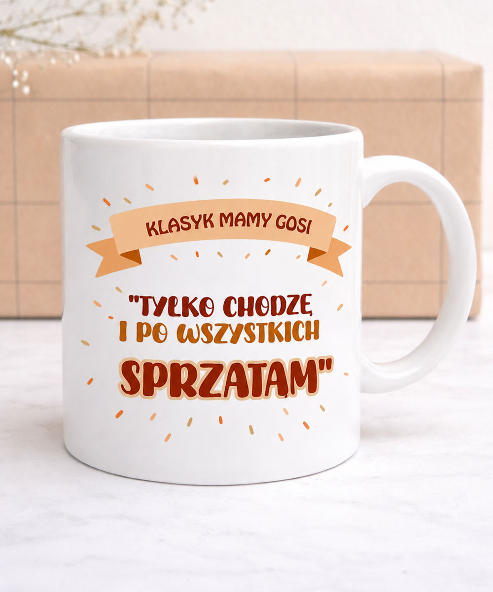 Prezent z cytatem mamy -zabawny kubek dla mamy