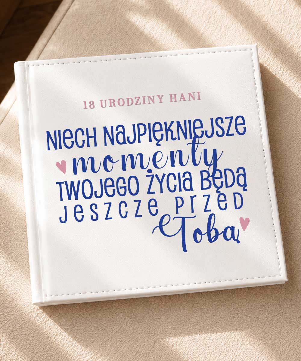 Personalizowany album na zdjęcia – prezent jak z Pinteresta Blue&Pink