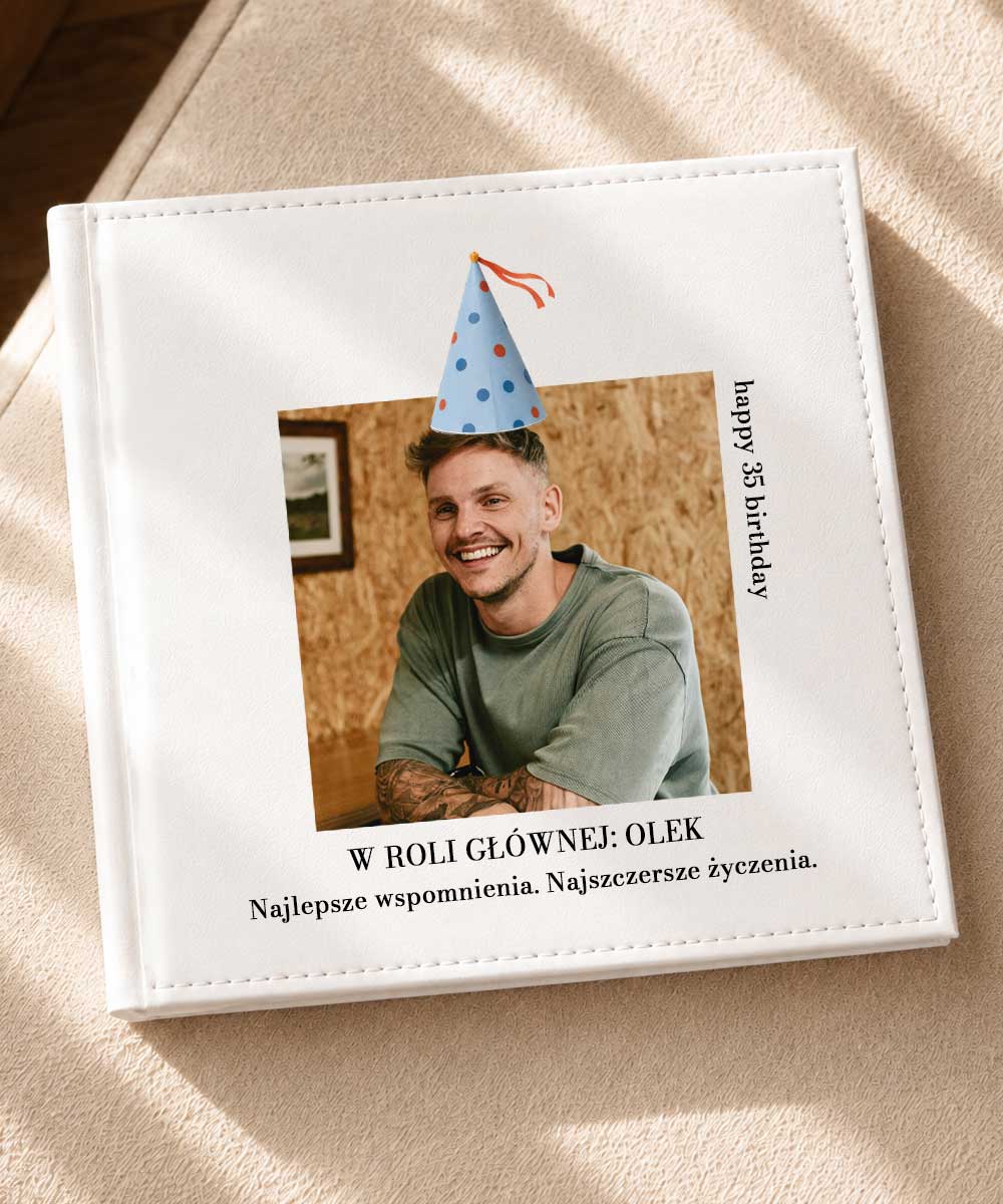 Album na zdjęcia dla niego – personalizowany prezent urodzinowy ze zdjęciem