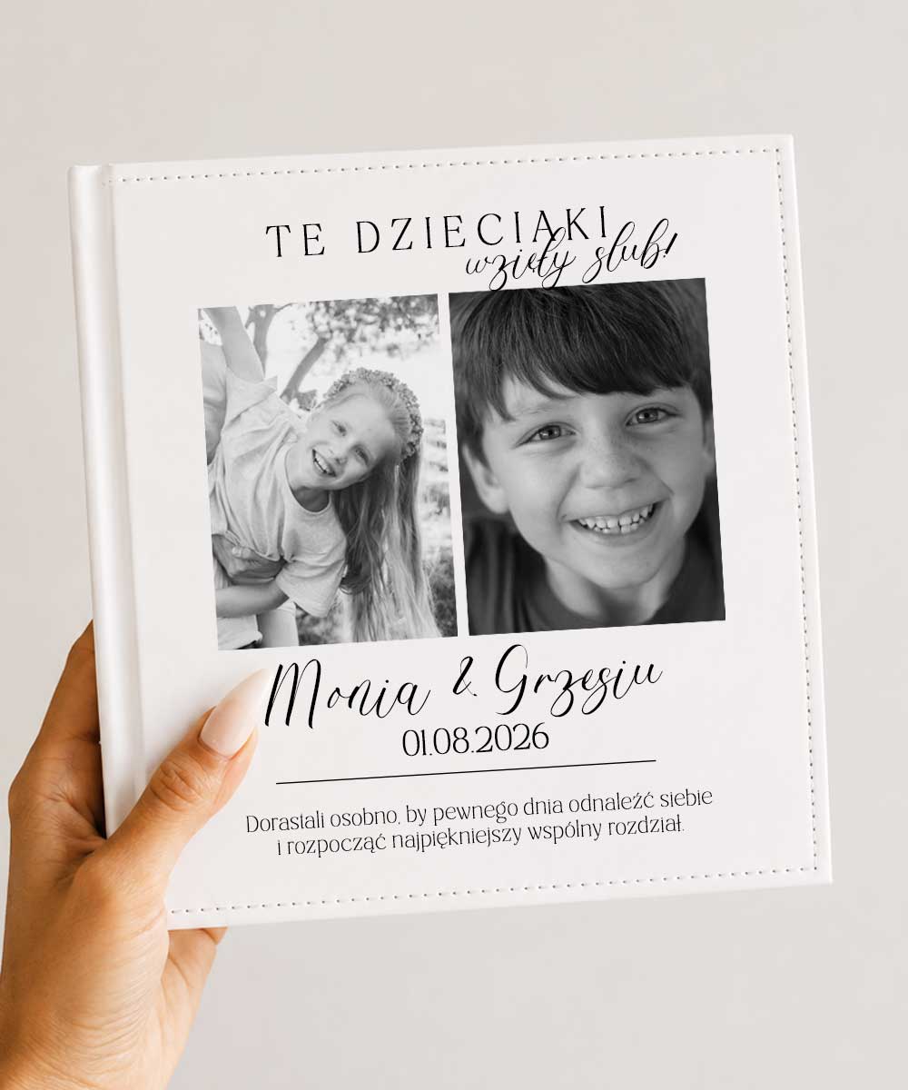 Album dla Pary Młodej – personalizowana księga wspomnień na ślub DZIECIAKI
