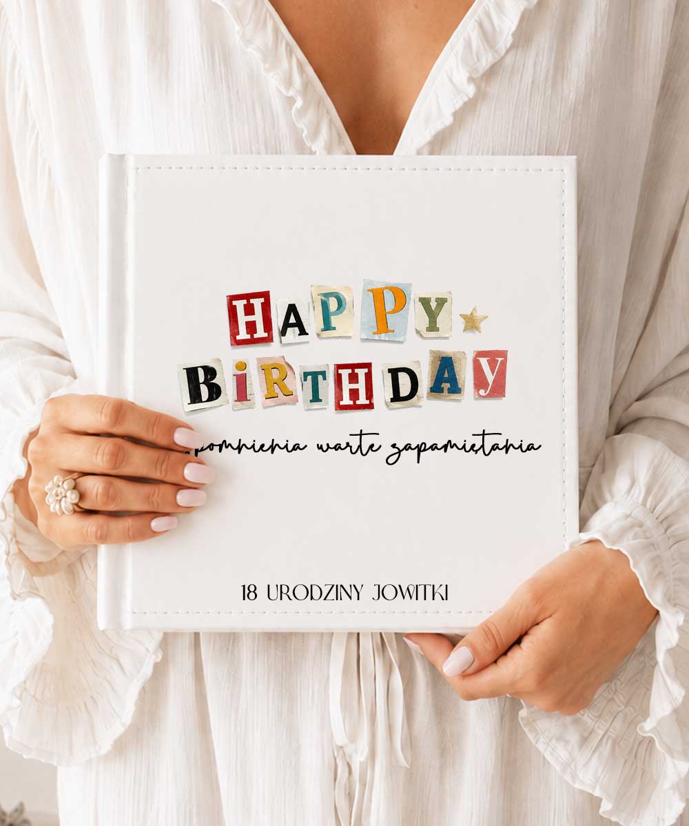 Personalizowany album wspomnień na urodziny – memory book