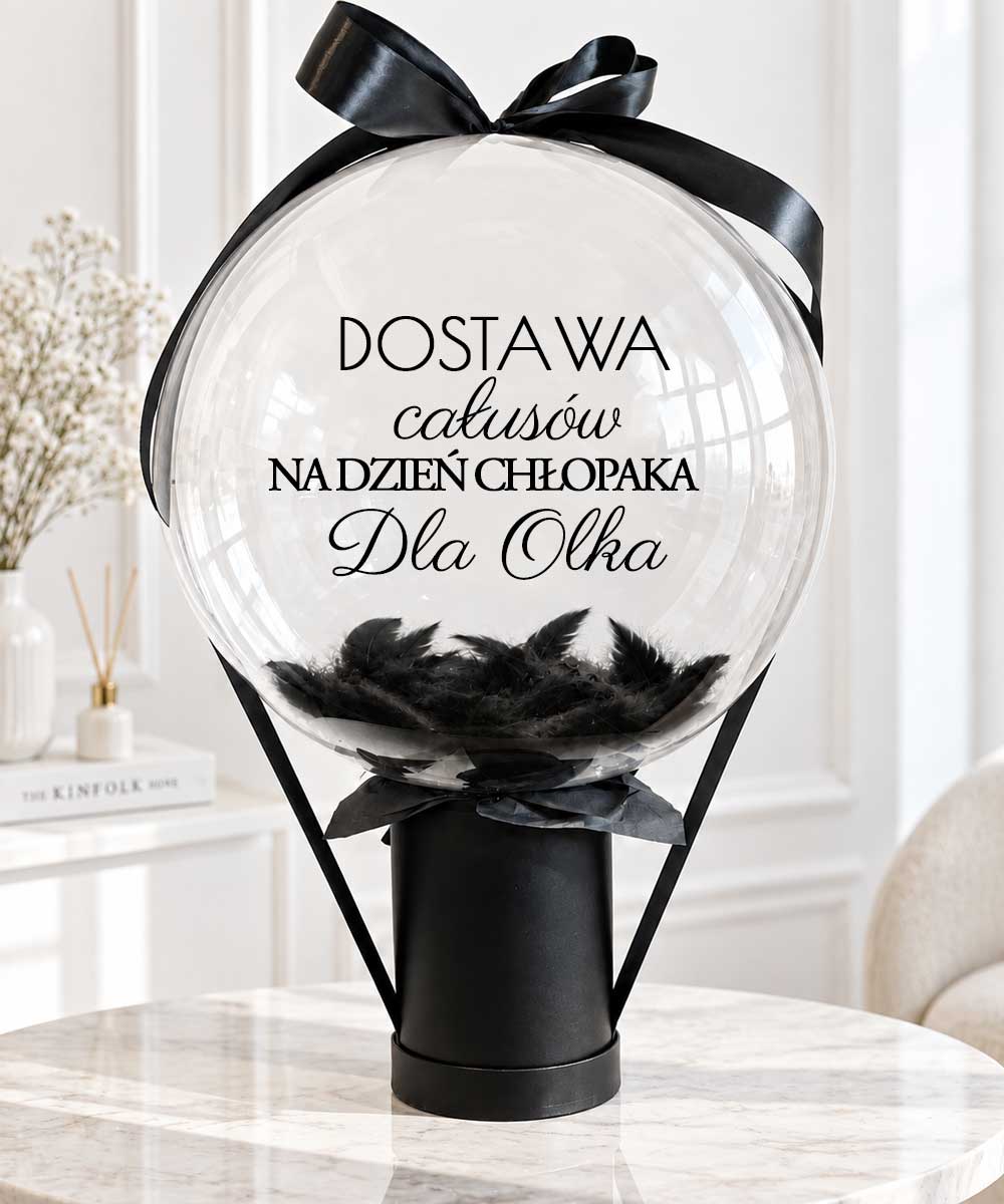 Balon ze zdjęciami dla chłopaka w pudełku - prezent na dzień chłopaka